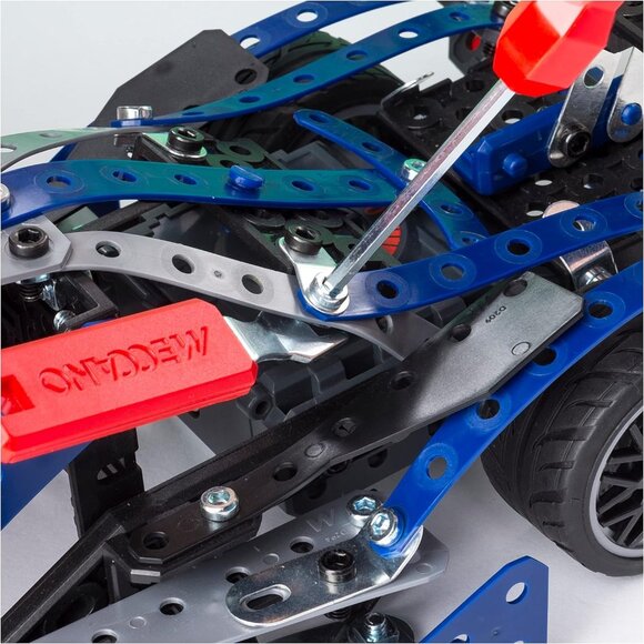 New Meccano 25 in 1Models Motorized Supercar STEAM Building Kit with LED Light - Picture 5 of 15